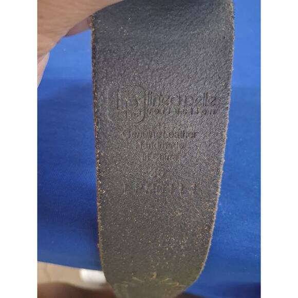 Y2K Linea Pelle Leather Women's size 36 Chunky 1½ Studded Boho Grungecore Belt - Picture 11 of 11